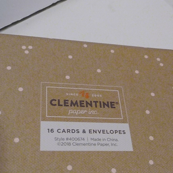 Clementine Paper Inc. Office New 6 Cards And Envelope Set Poshmark
